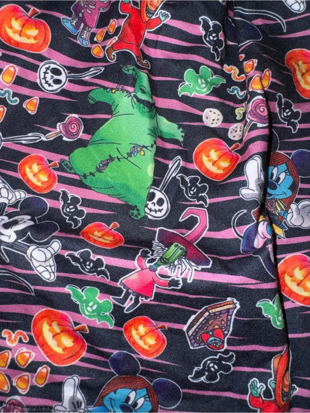 Nightmare Before Christmas Mickey Minnie Crossover Halloween Twirl Dress 3T NBC